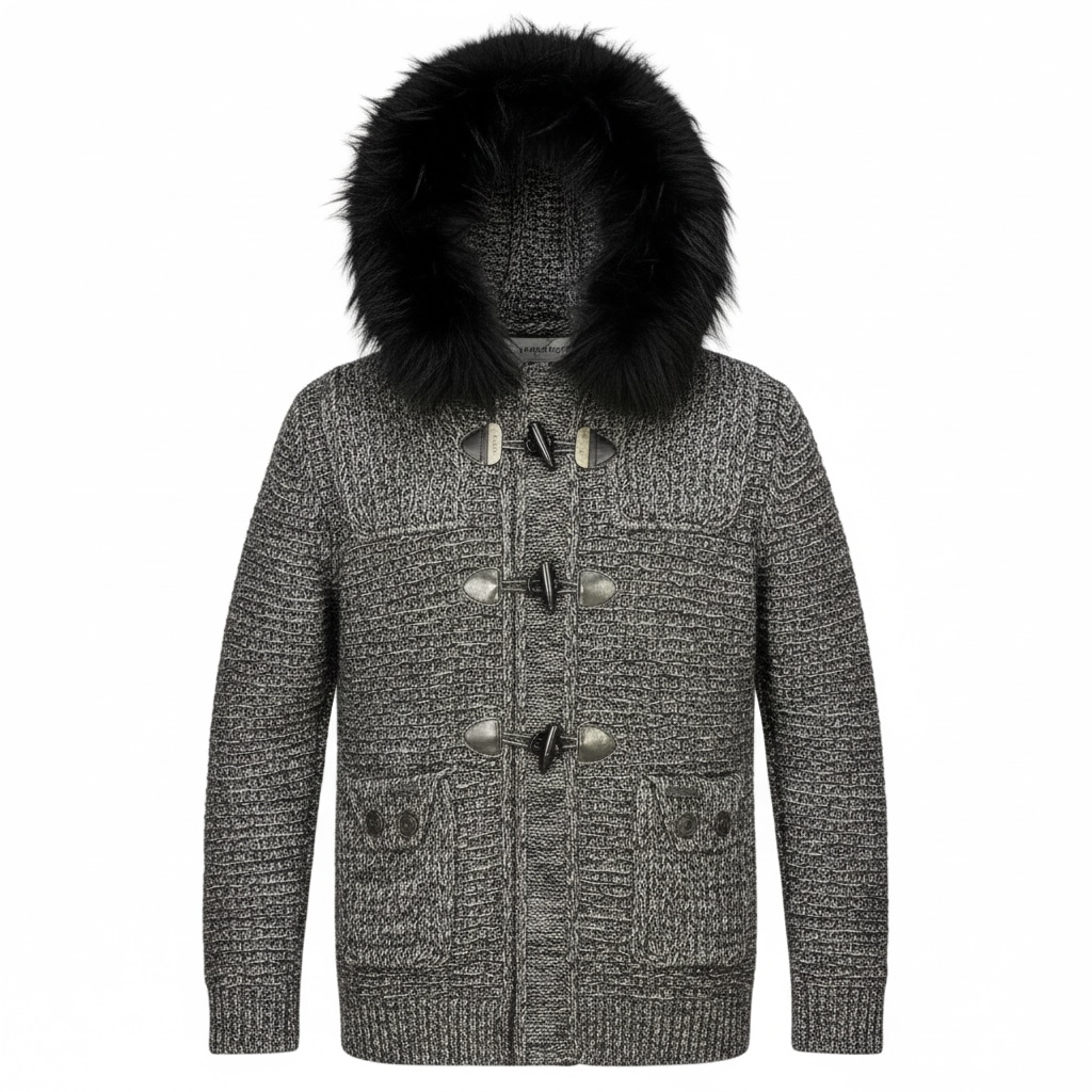 BARK cappotto con pelliccia