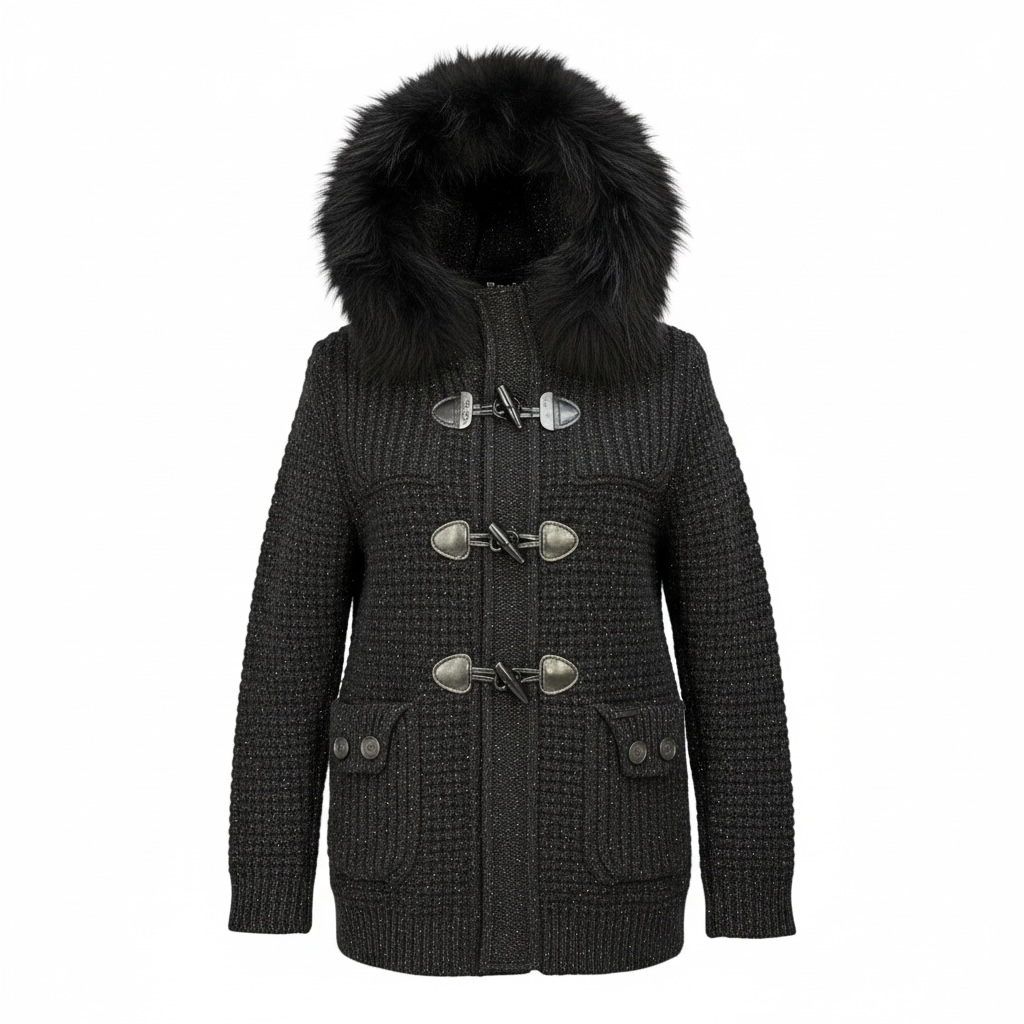 BARK BARK Lurex W/Mourmasky con pelliccia