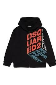 DSQUARED2 felpa con cappuccio e zip