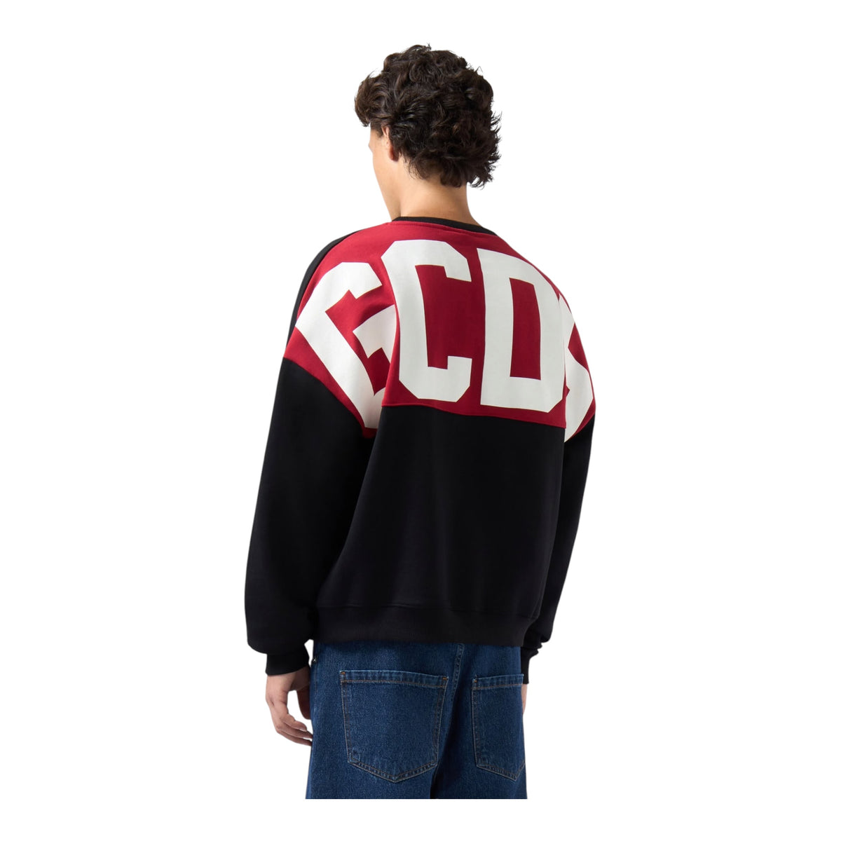 GCDS felpa girocollo con Bad logo