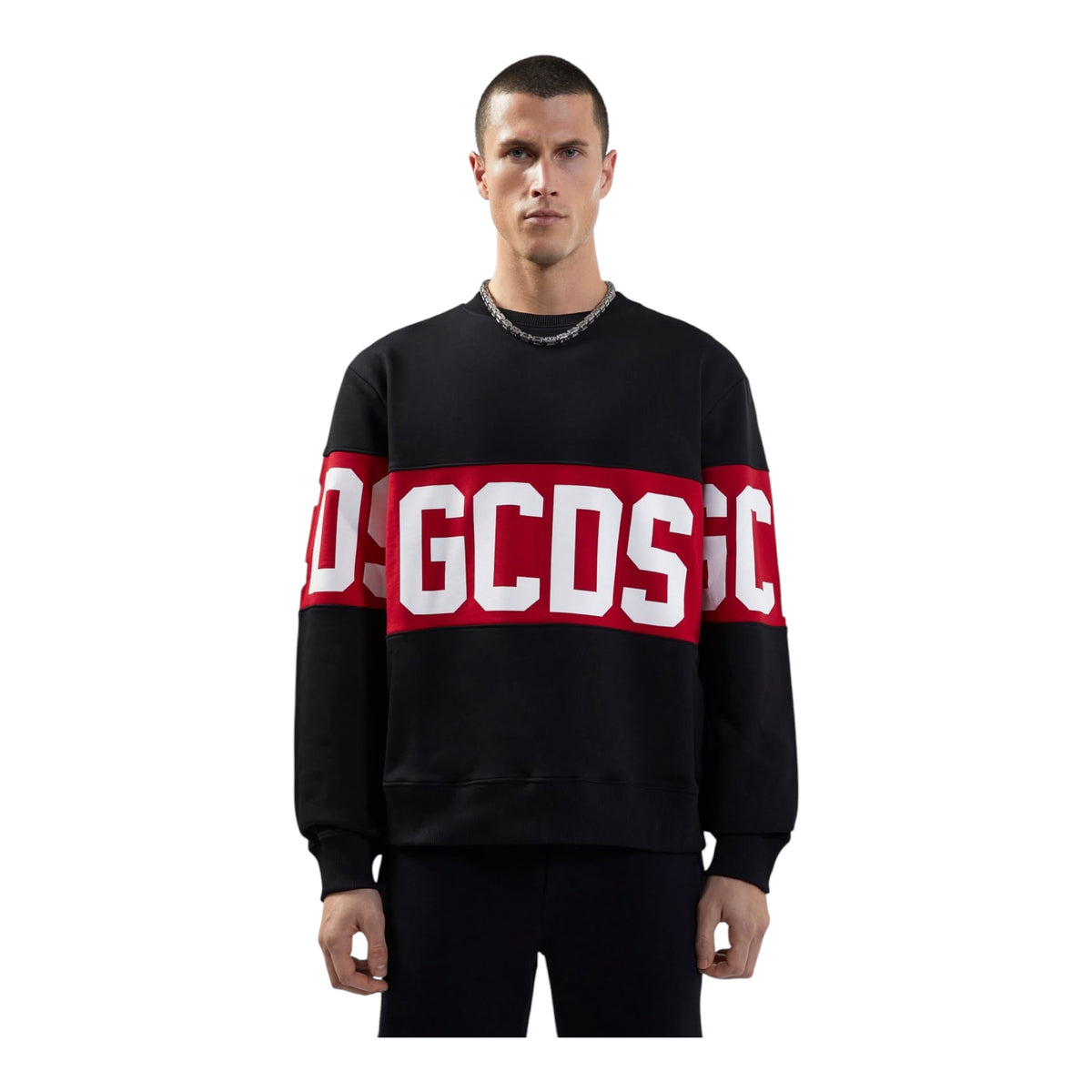 GCDS felpa girocollo con Band logo unisex